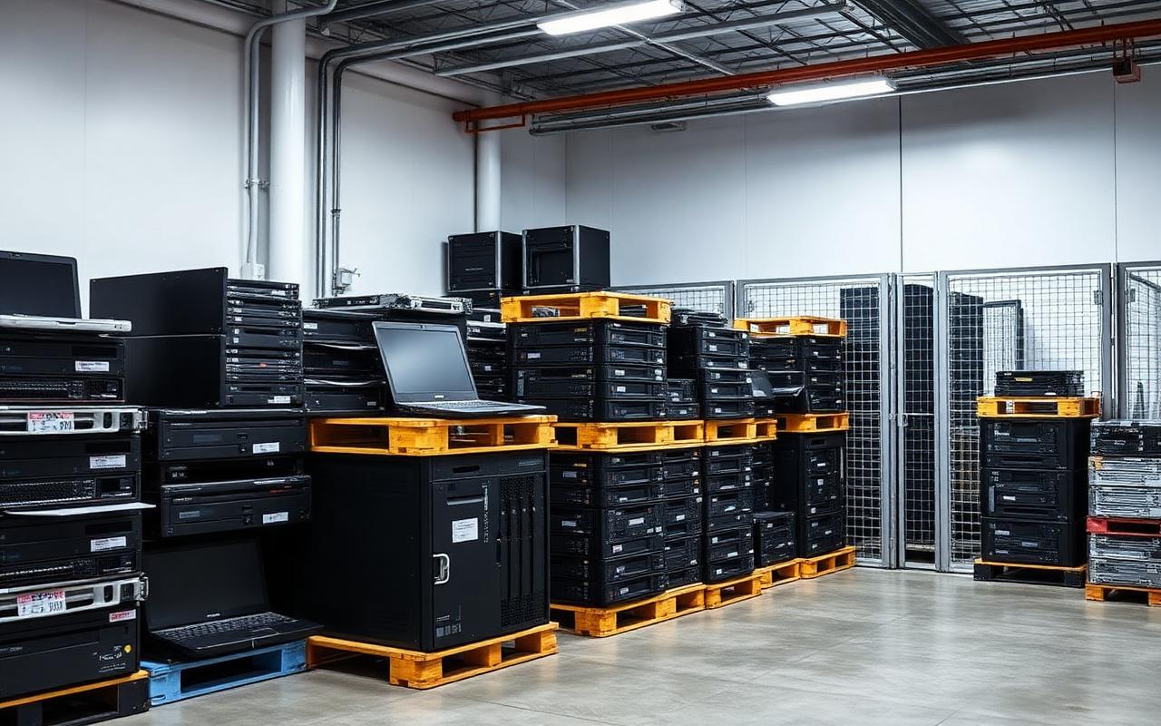 Retired IT assets received for certified IT asset disposition